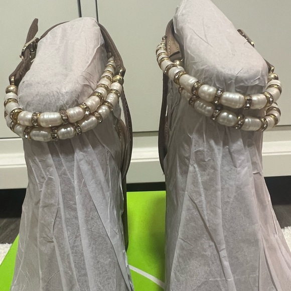 Sam Edelman Toffee satin sandals size 7 - Picture 3 of 5